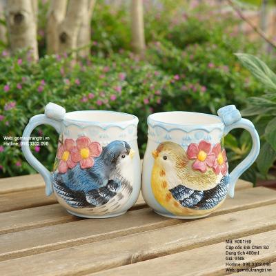 CẶP CỐC ĐÔI CHIM SỨ CAO CẤP